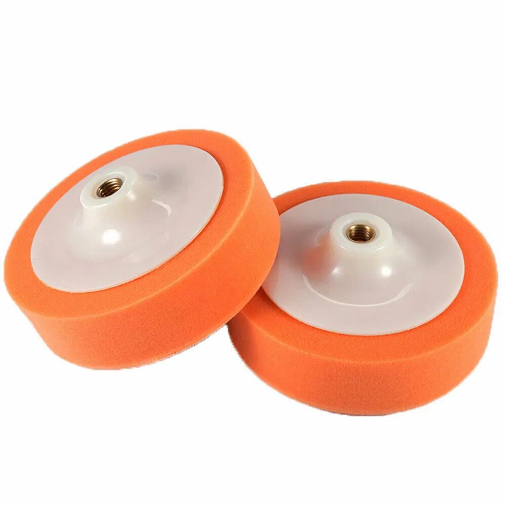 

Orange Polishing Sponge Heads Replacement Soft Universal W/ M14 Thread Tools