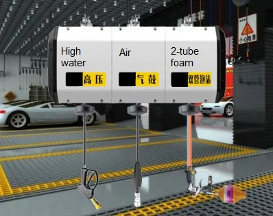 3 комбинированных бака композитная коробка автомобильной катушки шланга воды