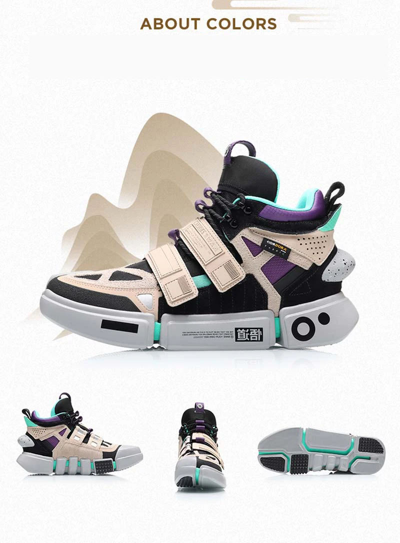 Li-Ning FW мужские ESSENCE ACE+ Wade Culture обувь Прочная натуральная кожа подкладка Спортивная обувь Кроссовки AGWP027 XYL243