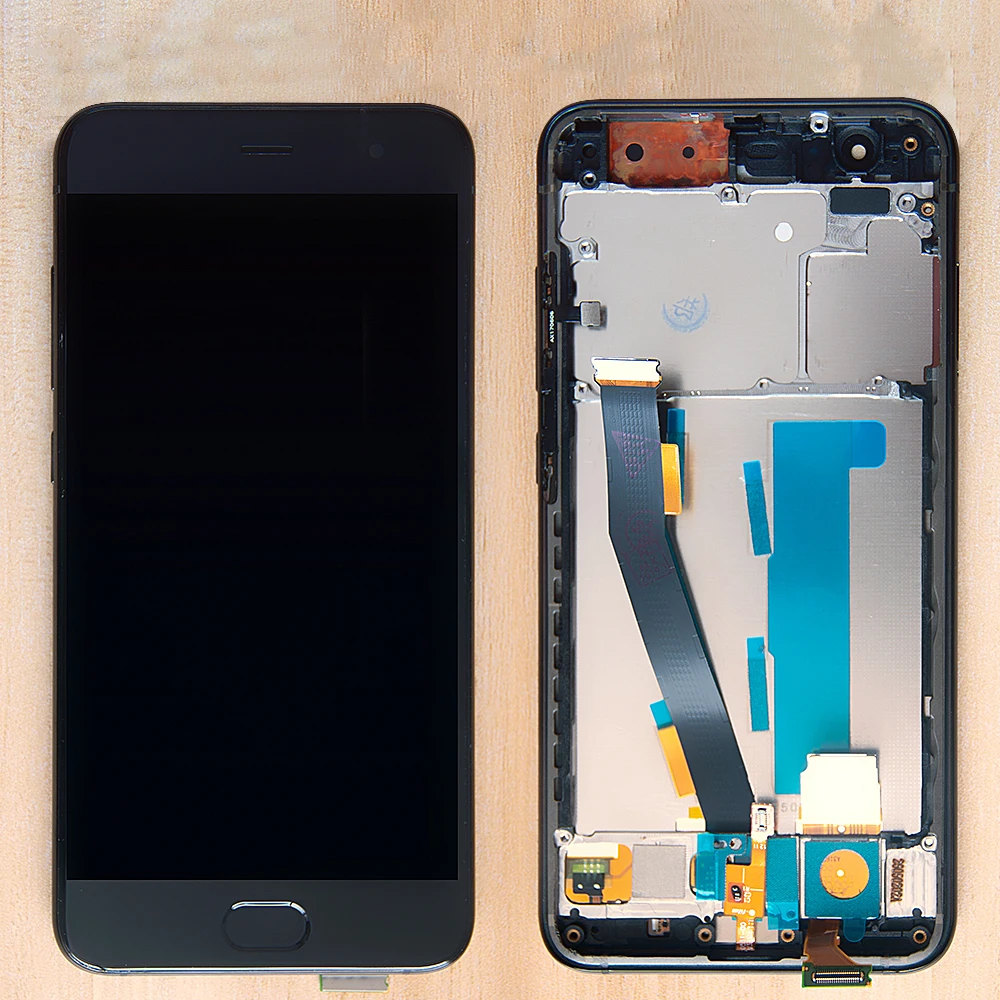 С датчиком отпечатков пальцев Оригинальный дисплей для XIAOMI Mi6 ЖК сенсорный экран
