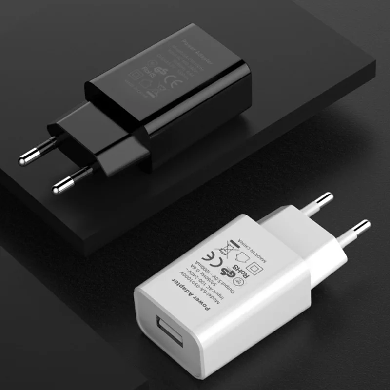 Качественный адаптер ЕС DC 5V 1A USB интерфейс Удобная зарядная головка для телефона