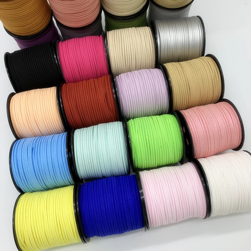 Кожаный Плетеный шнур Корейский Бархатный кожаный браслет ручной работы с