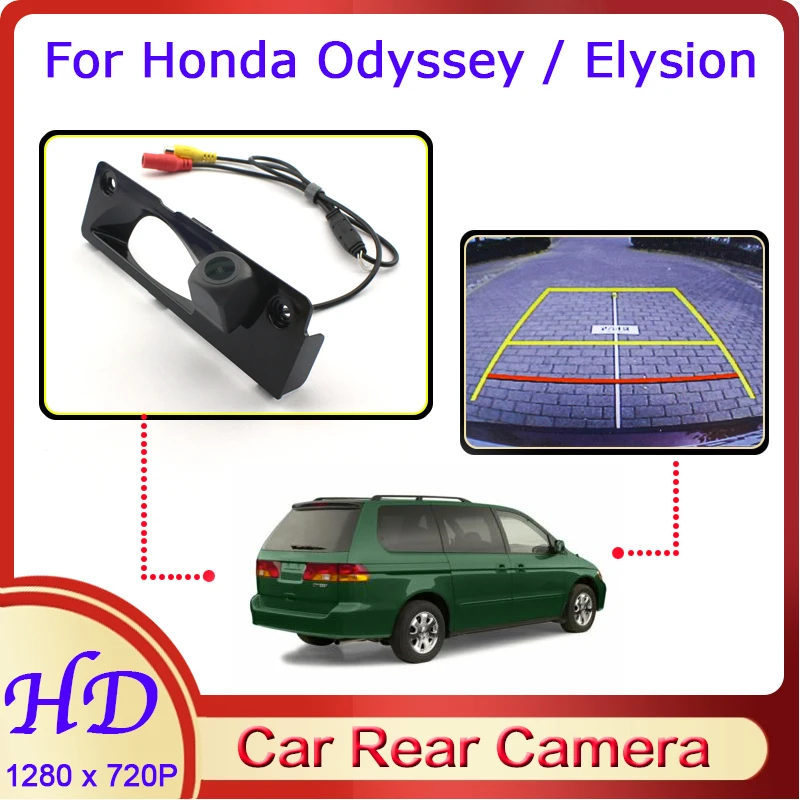 

Автомобильная камера заднего вида «рыбий глаз» для Honda Odyssey Elysion 2000 ~ 2008 ночное видение HD Водонепроницаемая камера заднего вида 720P