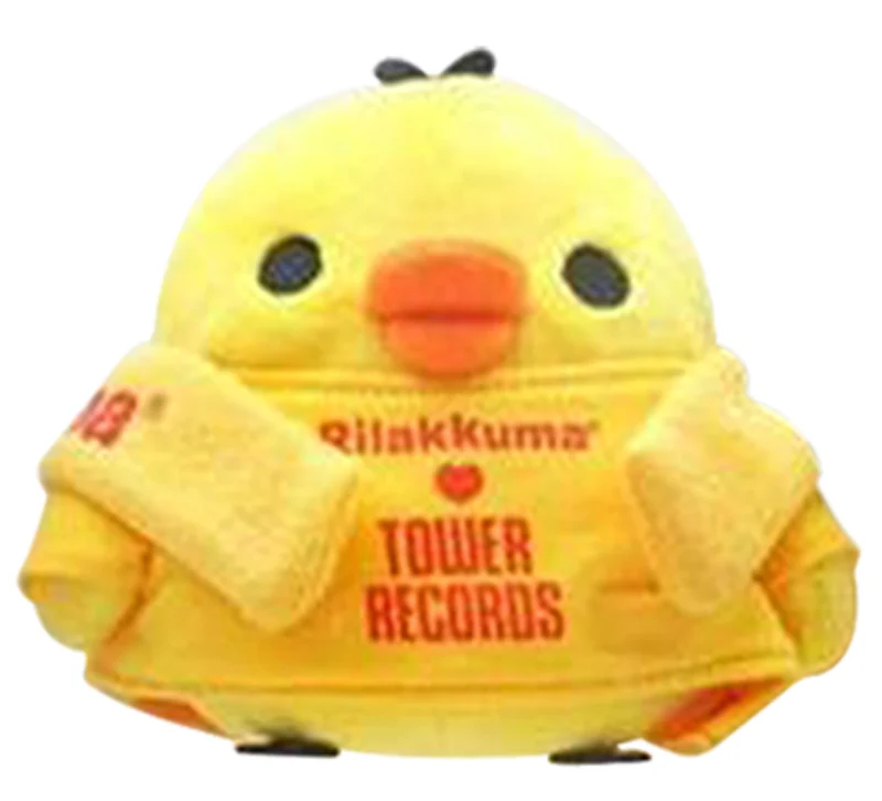 Милый рилаккума киироитори цыпленок желтая одежда платье плюшевые мягкие