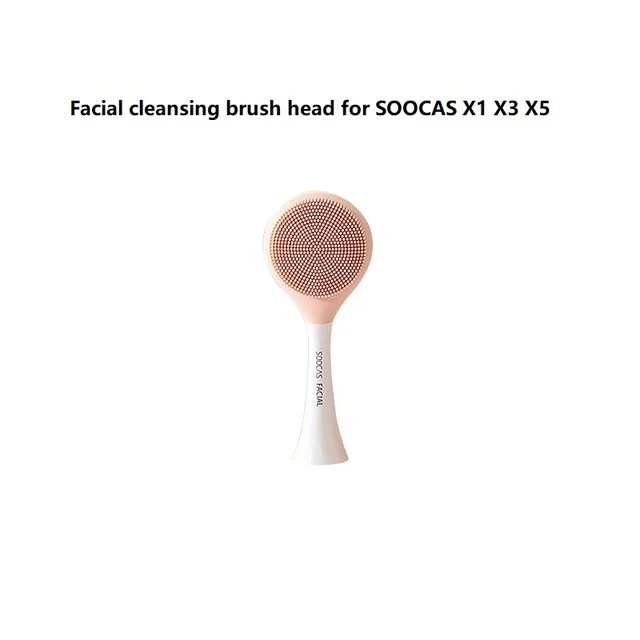 Facial Clean Pink Soocas X3 X1 X5 головки зубных щеток для Xiaomi Mijia X3 насадка для зубной щетки оригинальная звуковая электрическая Замена насадки зубных щеток 2шт - Цвет: Facial Clean Pink