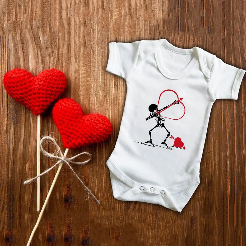 Monos de D&iacute;a de San Valent&iacute;n para beb&eacute;, regalos de vacaciones de San Valent&iacute;n, ni&ntilde;os, ni&ntilde;as, gemelos, mono de beb&eacute; informal de 0 a 24M-4