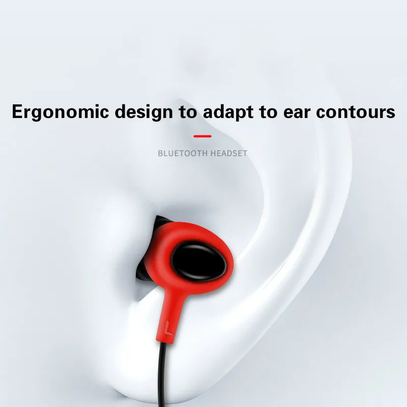 Bluetooth-наушники с шейным ремешком Спортивная игровая гарнитура микрофоном стерео