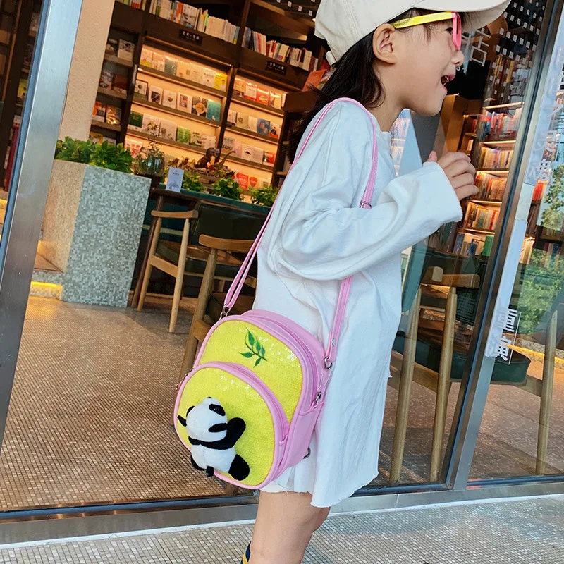 Мини-сумка через плечо из искусственной кожи для маленьких девочек блестящие