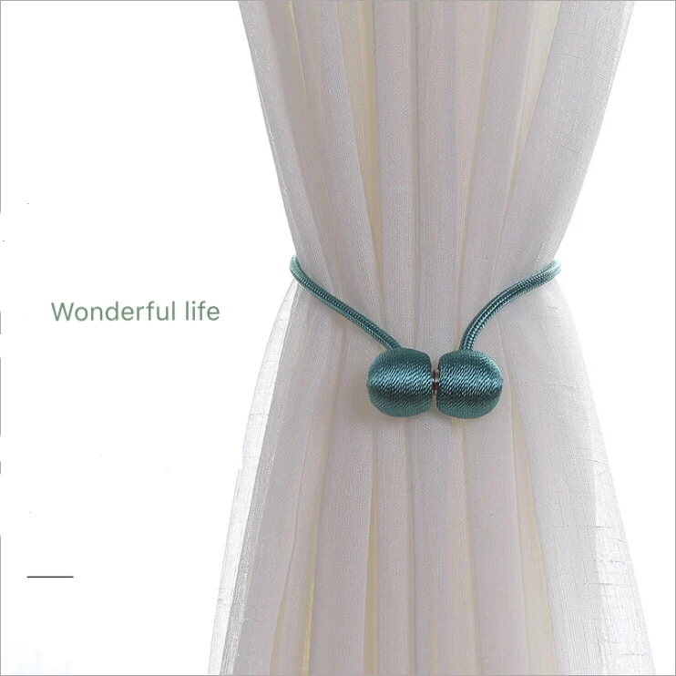 

Magnetic Ball New Pearl Curtain Simple Tie Rope Accessory Rods Accessoires Buckle Home Decor
