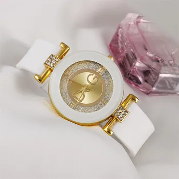 Simple Black White Quartz Watches Women Minimalist Design Silicone Strap Wristwatch Big Dial Women's Fashion Creative Watch 2022 4