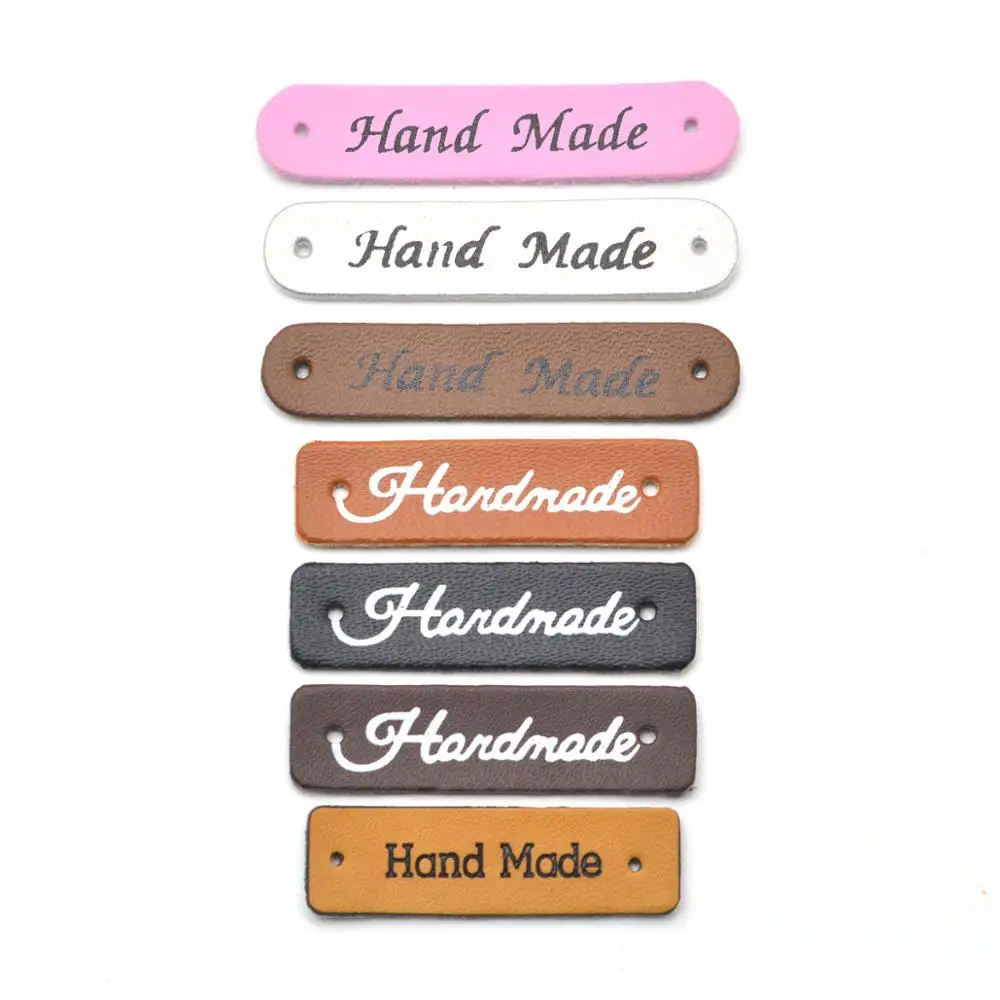 30 шт. этикетки ручной работы для одежды из искусственной кожи джинсы сумки сделай