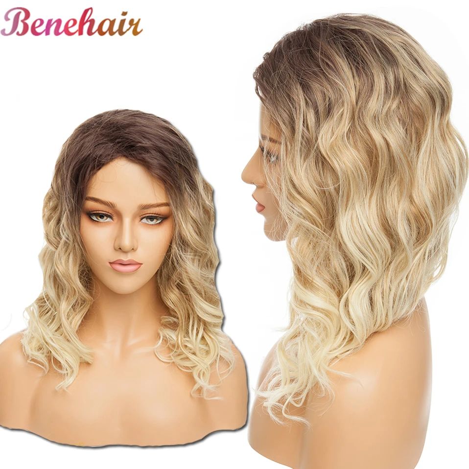 Женский парик с кудрявыми волосами BENEHAIR черный кудрявый кудрявым Омбре из