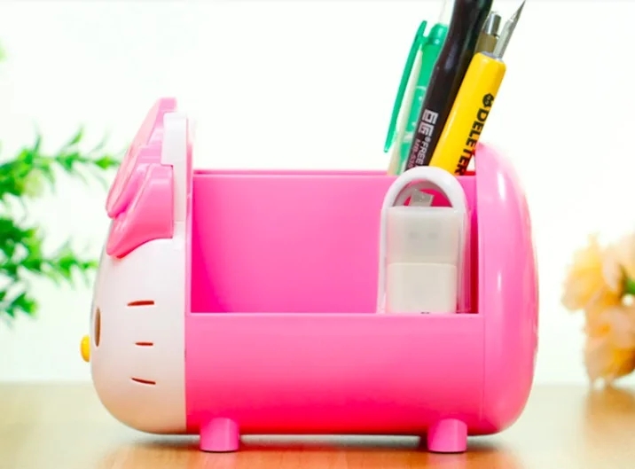 8 шт. розового цвета в виде мультяшного с кошкой для пишущих принадлежностей