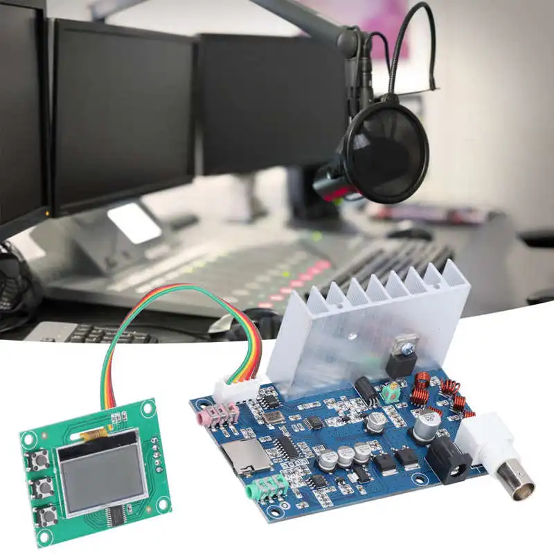 Модуль аудиопередатчика PLL стерео ЖК дисплей цифровой Регулируемый приемника FM