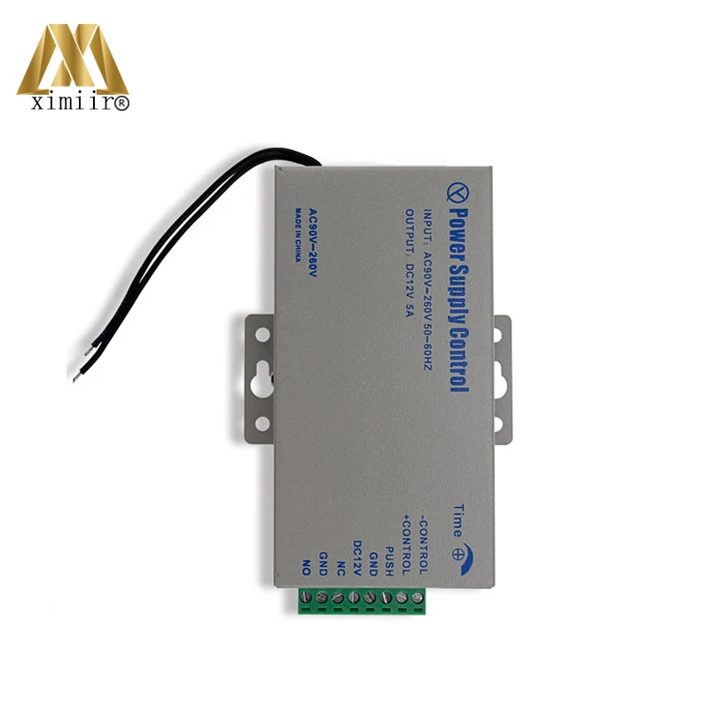 Импульсный источник питания для контроля доступа 12V 5A Вход 100-260V адаптер питания P03-C для электрических замков