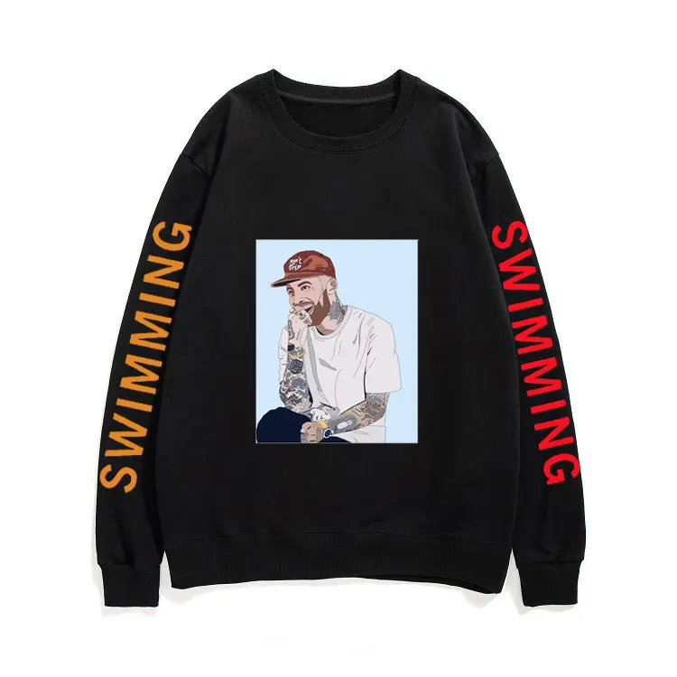 

Unisex Personality Sweatshirt Us Rapper Mac Miller Pullover Men Women Hip Hop Music Tracksuit Tops Easy Mac Printing Streetwear