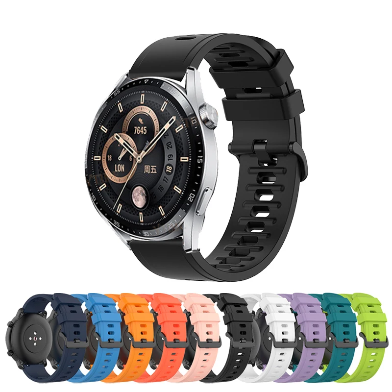 

Watch Band for Huawei Watch GT 3 GT3 42MM / 46MM Watchband Strap for GT2 GT 2 Pro 2E Silicone Bracelet Wristband Replacement
