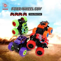 high quality die cast car friction toys vehicles cool boy mini 4wd inertia 360 degree rotation car for kid
