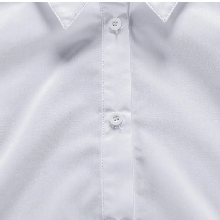 

Fashion White Puff Sleeve Blouse Women Shirts Office Lady Ladies Work Wear Turn Down Collar Womens Tops And Blouses Female