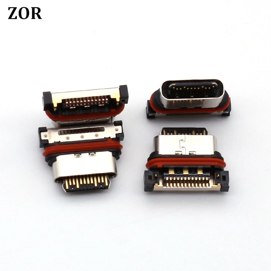Фото 2 шт., зарядный USB-порт типа C для Sony Xperia XZ2 XZ2P Premium XZ3 X1 X5 X1 II X1II, гибкий кабель, док-разъем №3