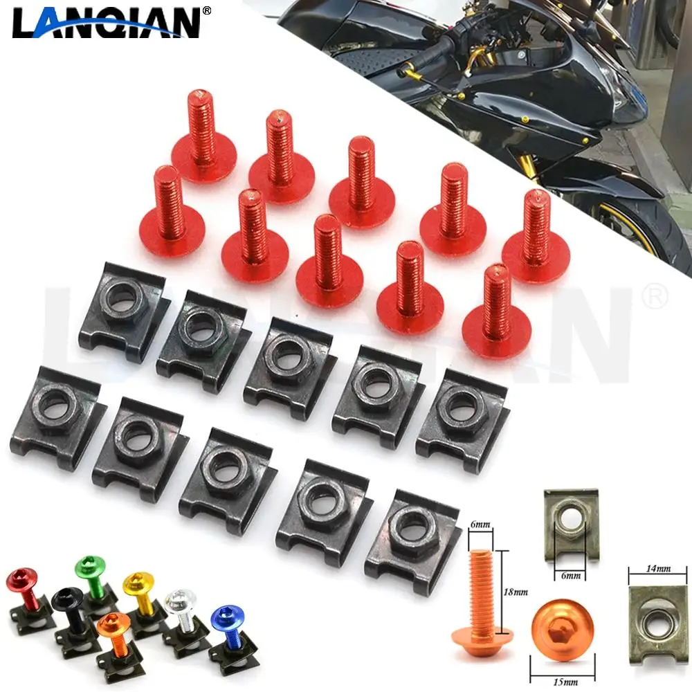 Motorcycle Fairing Screws Fastener Clips Body Spring Nut Bolts Kit For Honda VTR-1000FV FW/FX FIRESTORM VTR1000 F | Автомобили и