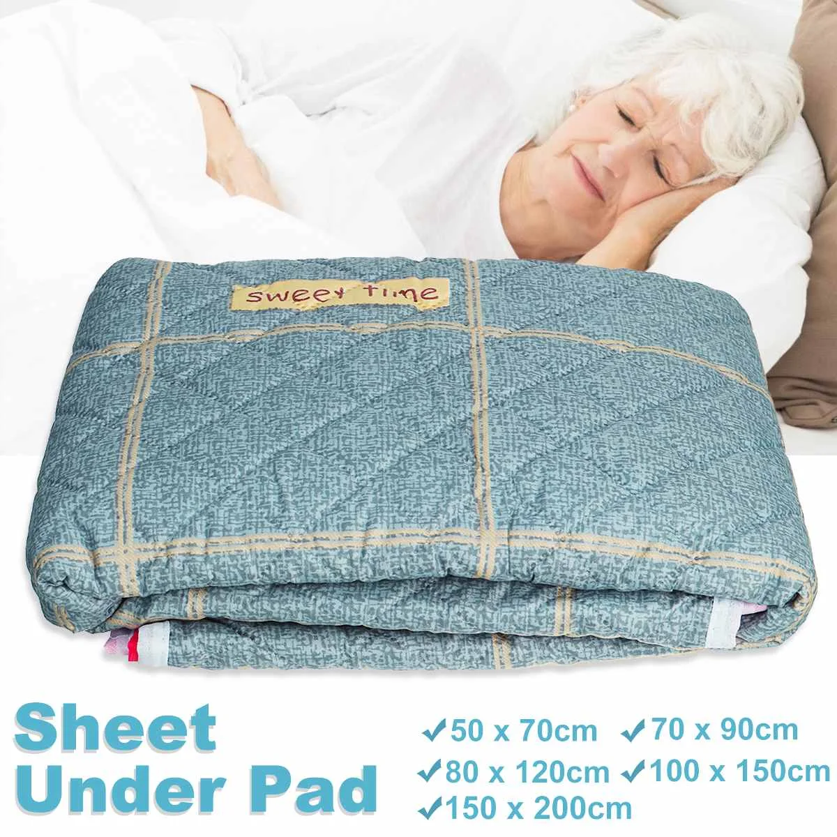 

5 Size EVA Cotton Bed Pad Wetting Mattress Cover Reusable Waterproof Washable Sheet Under Pad For Child Elder Incontinence