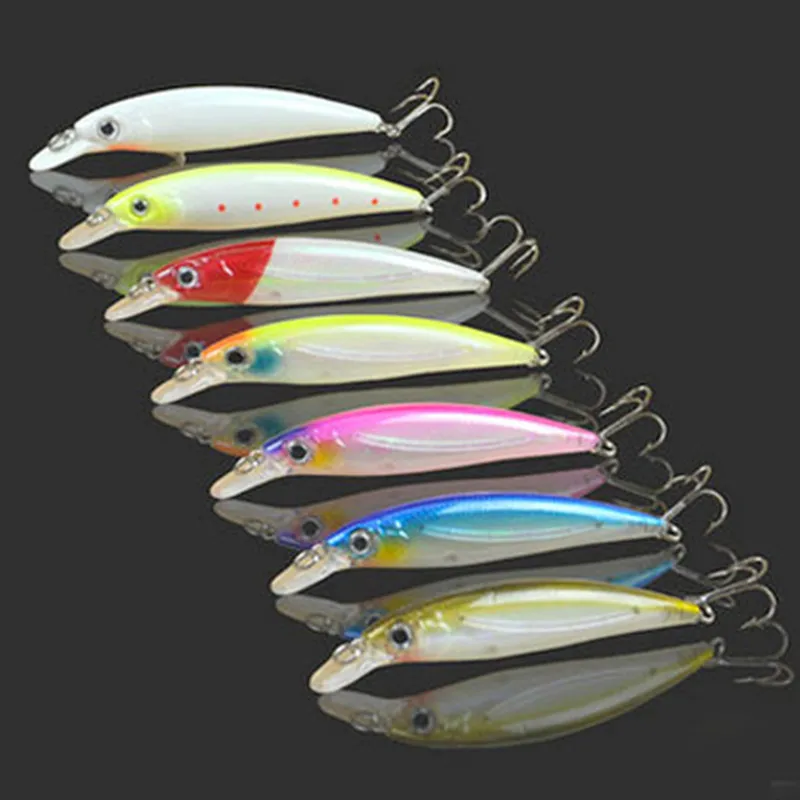 

Lot 4 Pieces Sale Night Fishing Lures Minnow 14g/11cm Artificial Eagle Claw Hook Moonlight Hard Baits fishing tackle