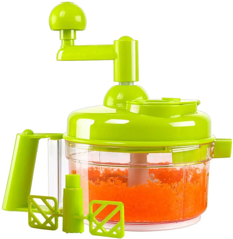 

Hand Crank Food Processor Manual Chopper Blender Mixer Cutter Grinder for Vegetables Fruits Salad with a Egg Separator