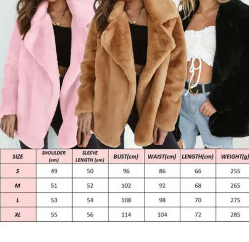 Женские зимние плюшевые медведи Карманный пушистый теплый пальто флисовые