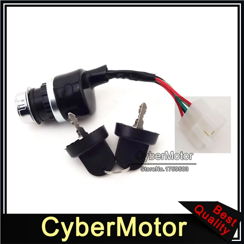 5 Wire Pin On Off Start Stop Kill Ignition Key Switch For Chinese Dune Buggy Go Kart UTV | Motorcycle