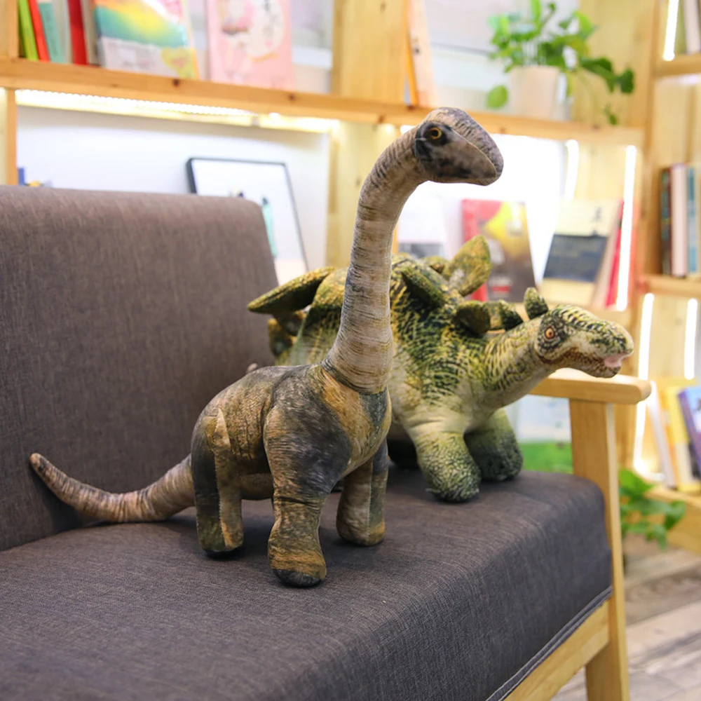 Плюшевые игрушки динозавр из парка Юрского периода трицератопс T-rex сейсмозавр
