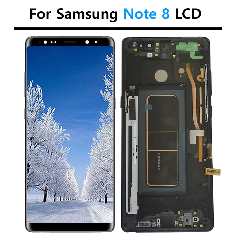 Оригинальный ЖК-дисплей 6 3 дюйма с ожогом в тени для SAMSUNG Galaxy NOTE8 NOTE 8 N9500 сенсорным