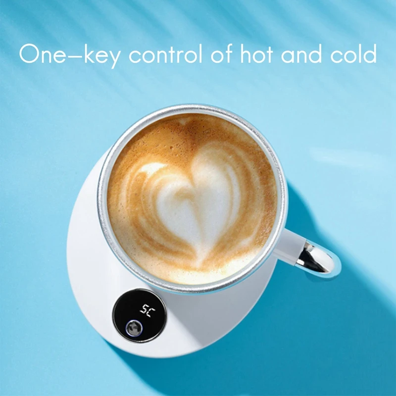 

2IN1 Coffee Tea Drinks Mug Warmer Cooler Desktop Heating and Cooling Beverage Plate for Water,Milk,Beer,Cocoa