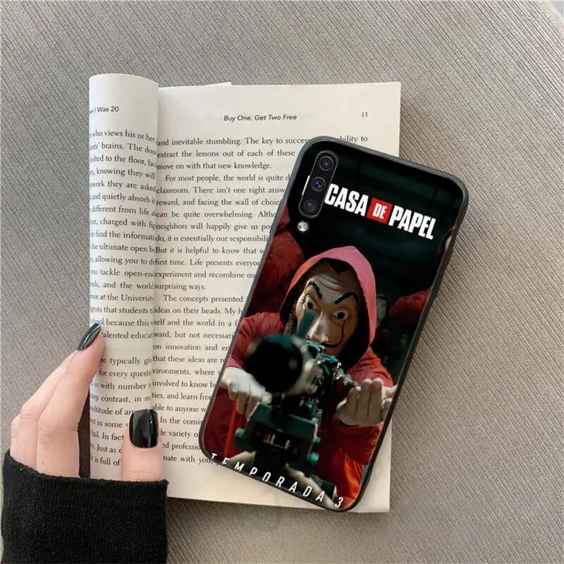 

Spain TV Money Heist House Paper Phone Cases For Samsung galaxy S 9 10 20 A 10 21 30 31 40 50 51 71 s note 20 j 4 2018 plus