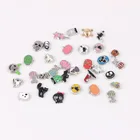 Случайные Смешанные Хэллоуин плавающие талисманы эмалевые ЧЕРЕПА черная кошка ведьма талисманы для летающей памяти живая фантазия дропшиппинг