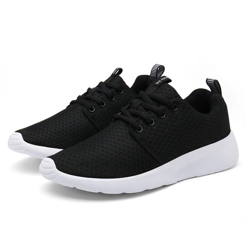 Мужские дышащие кроссовки сетчатые плоская подошва повседневная прогулочная