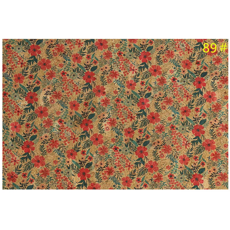 21x29 см винтажный цветочный Печатный Мягкий пробковый материал Diy Швейные
