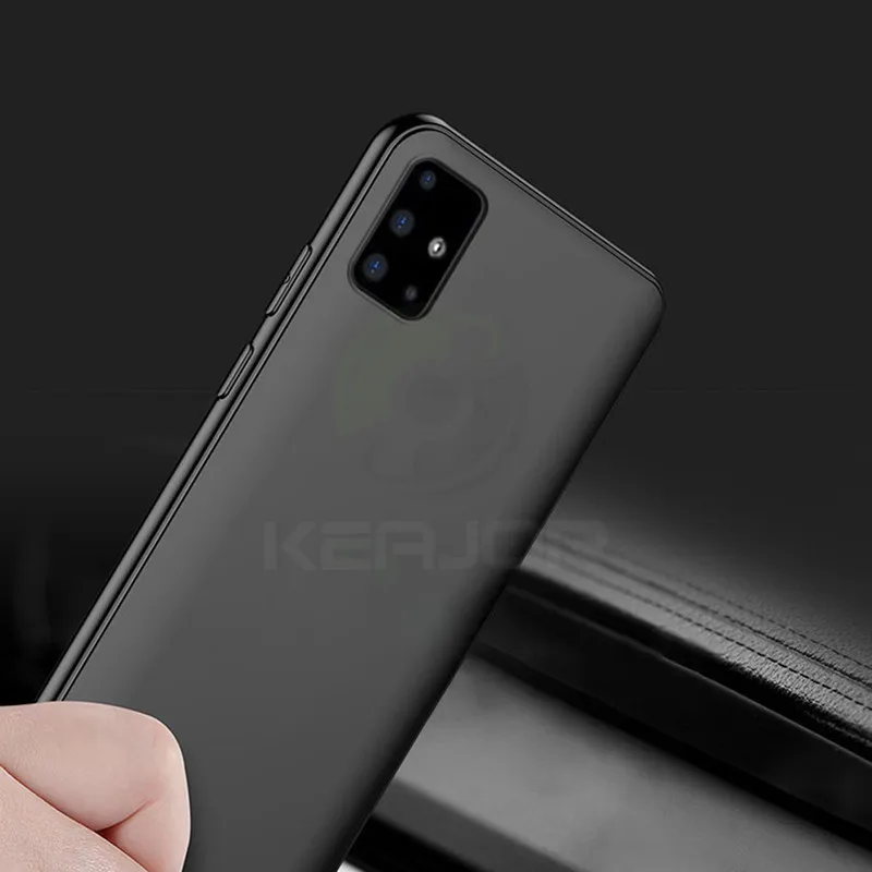 Чехол Keajor для Samsung Galaxy A51 Ультратонкий Мягкий матовый Силиконовый чехол бампер из