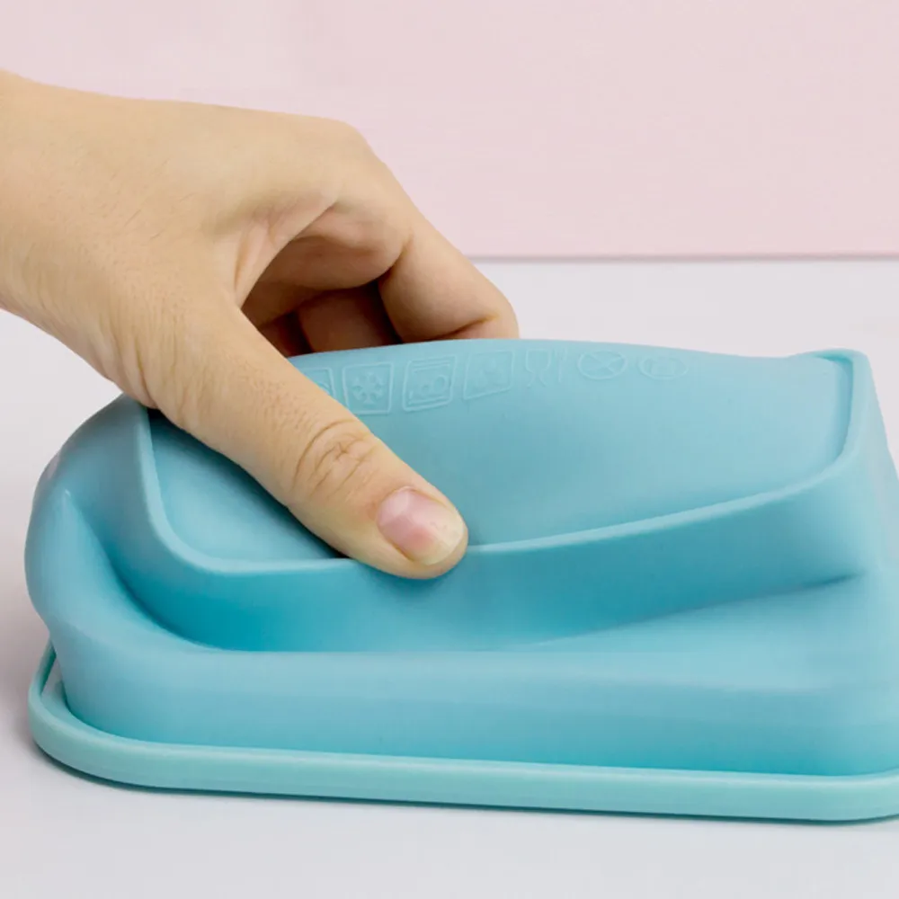 4 шт. силиконовые складные контейнеры для обедов|Коробки обеда| |