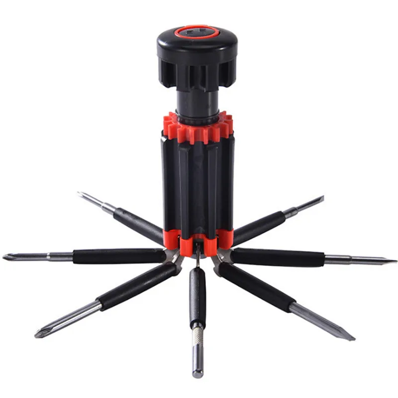 

Multi Function Screw Driver 8 In One With LED Lamp Portable Maintenance Tools Home Car Strong Practicability