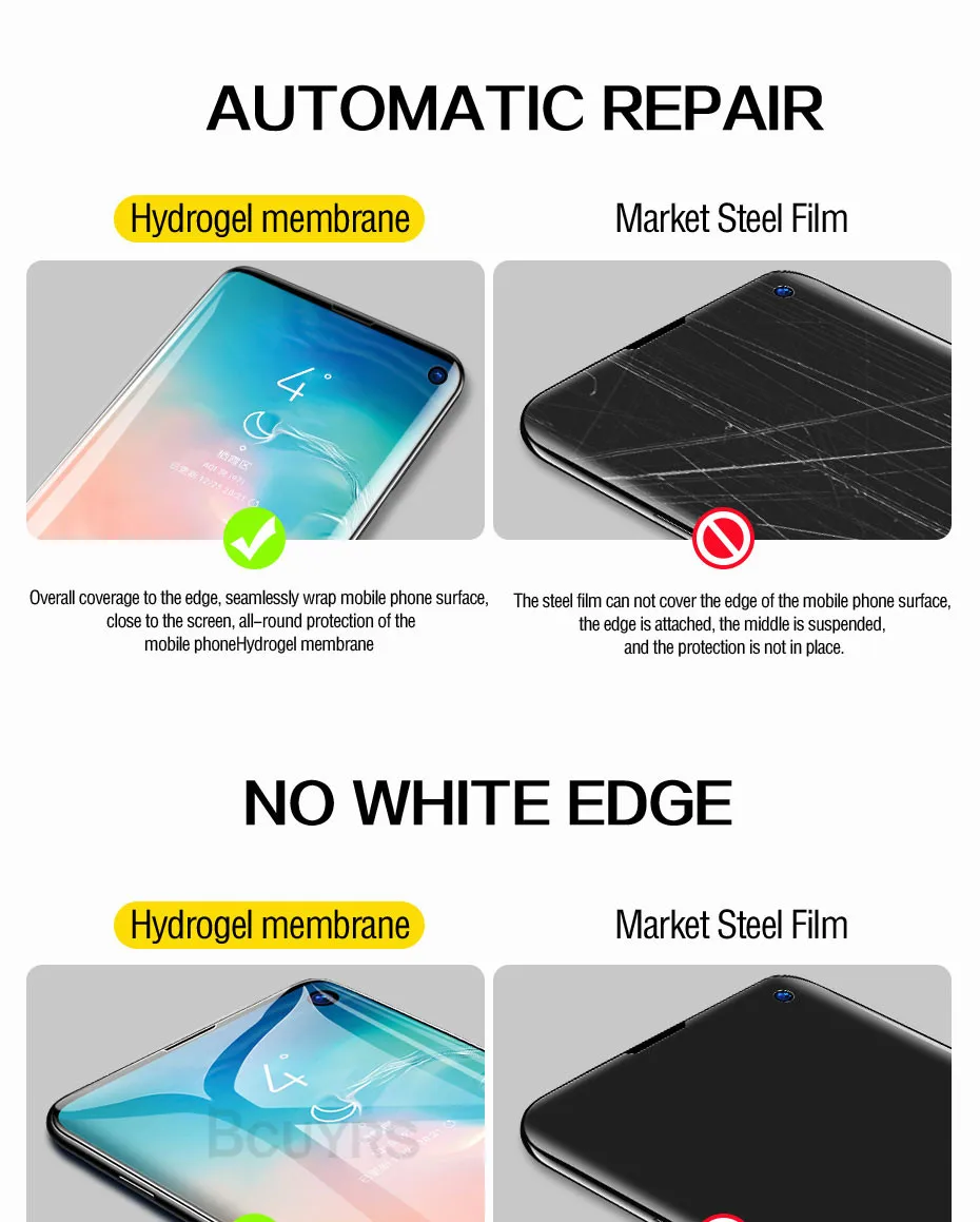 100D Защита экрана для samsung Galaxy S10 S9 S8 Plus S10e Note 9 8 Гидрогелевая пленка для samsung Note10 10Plus S10 Lite мягкая пленка
