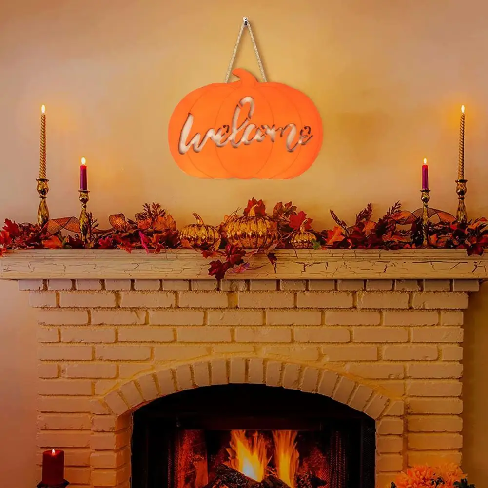 

Практичный отличный Подвесной деревянный знак на Хэллоуин, легкий знак приветствия бесплатно для дома