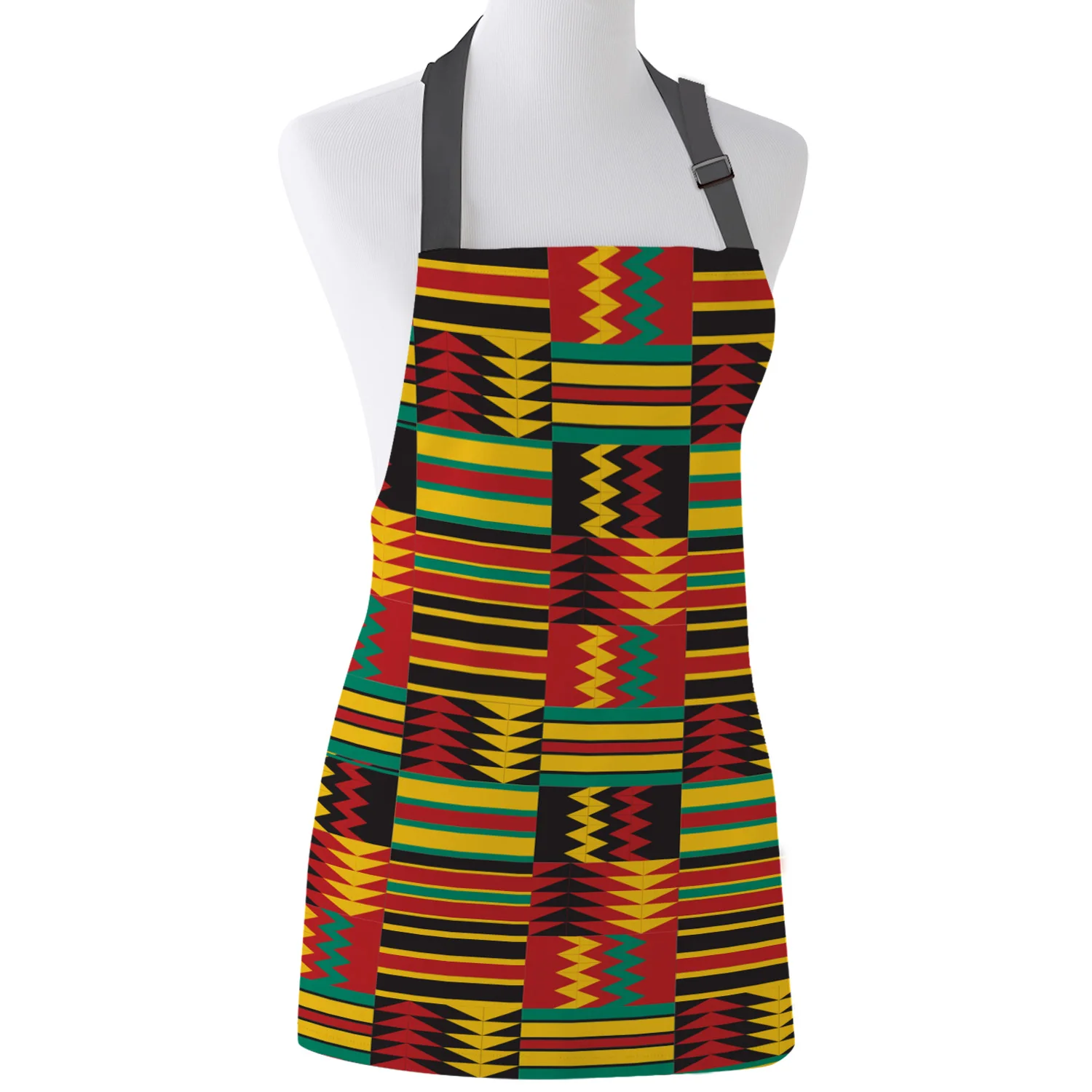 Кухонный Фартук с Африканским узором этнический Регулируемый нагрудник для
