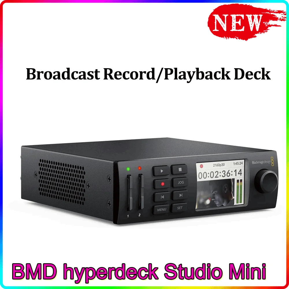 BMD hyperdeck Studio Mini Ultra HD широкополосный двухполосный SDI-рекордер UHD 4K запись и