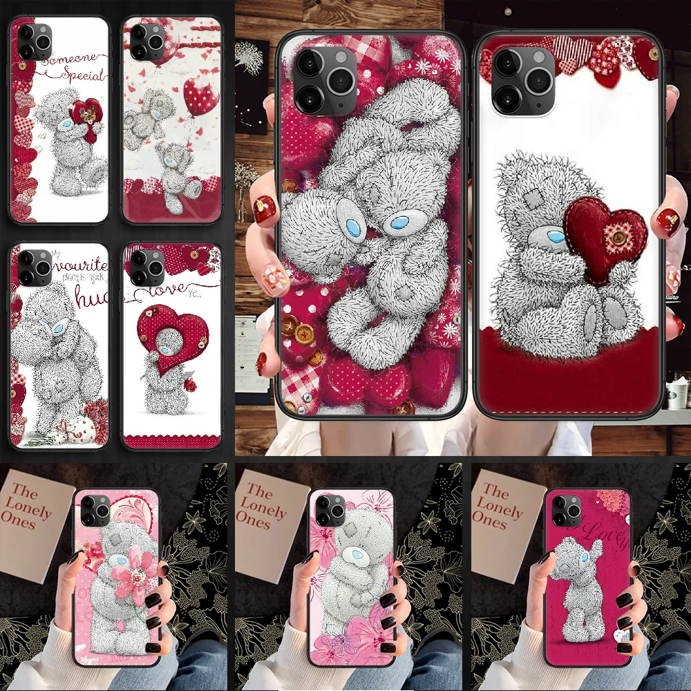 

Bear Tatty Teddy Me To You Bear Phone Case Cover Hull For iphone 5 5s se 2 6 6s 7 8 12 mini plus X XS XR 11 PRO MAX black