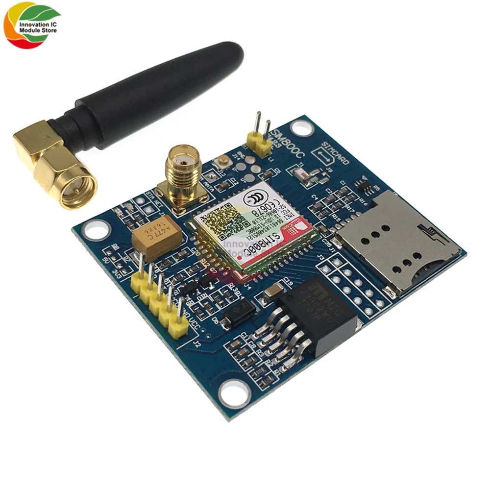 SIM800C четырехдиапазонный модуль GSM GPRS Поддержка модуля платы TTS/DTMF с антенной