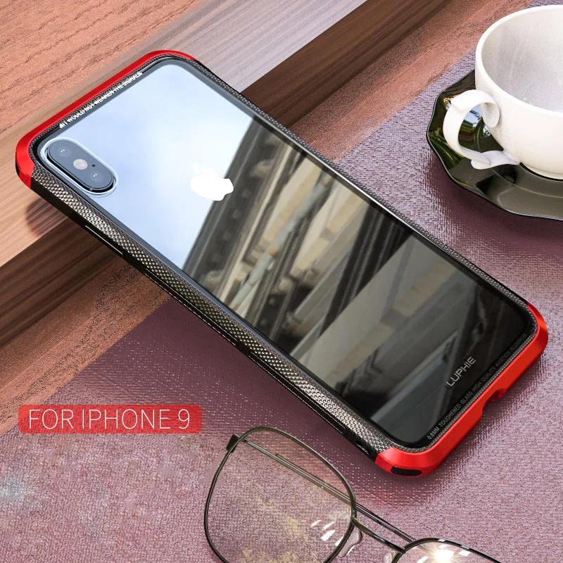 Металлический чехол для iPhone XS MAX тонкий алюминиевый бампер пластиковый