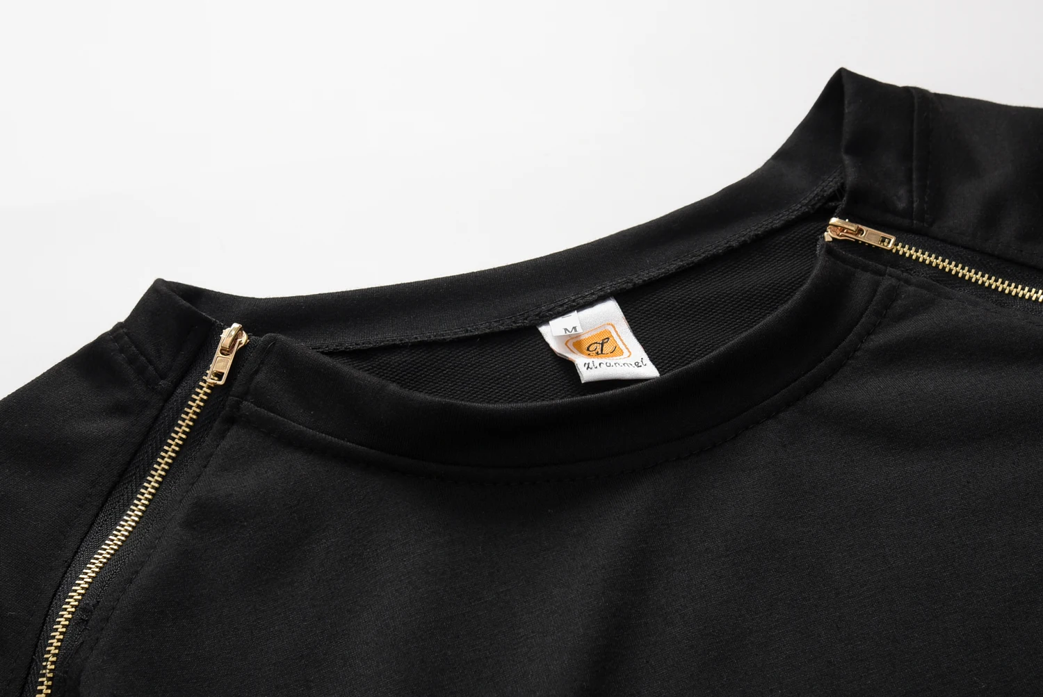 New Fashion Kawaii Kawaii Logo Letter Print For Women Autumn Loose Casual Black O-Neck Tee Shirt Female Long Sleeve To