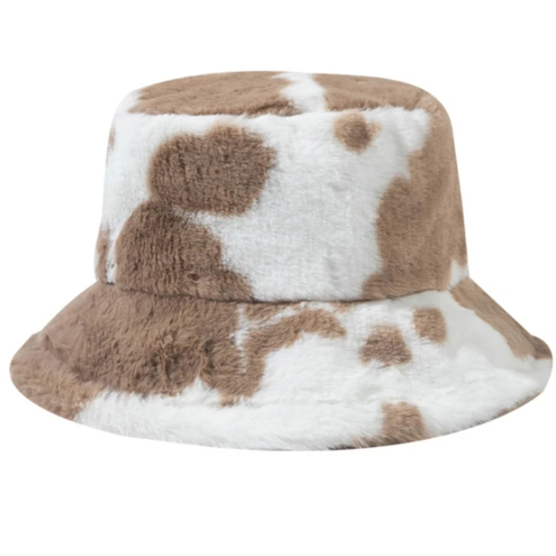 Y1UE модная шляпа-Панама из ангорской пряжи с узором коровы в мягких цветах |