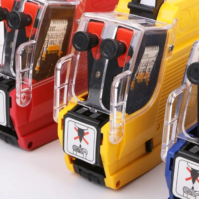MX-6600 10 Digits Two-line Labeller Price Tag Gun Label 2 Lines For Retail Store Pricing Display Tool + Ink Roller | Канцтовары для